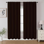 CUCRAF Blackout Curtains 72 inch Length 2 Panels Set, Rod Pocket Room Darkening by CUCRAF