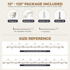 Lootkell Modern White Curtain Rods - Image 9