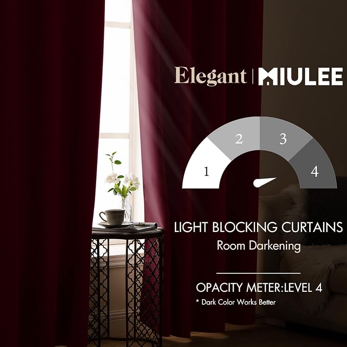 MIULEE Christmas Blackout Curtains - Image 2