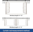Curtain Rods 2 Pack 5/8 inch Black Curtain Rods - Image 6