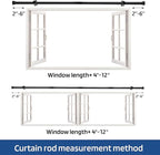 Curtain Rods 2 Pack 5/8 inch Black Curtain Rods - Image 5