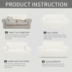 Easy-Going Stretch 4 Seater Sofa Slipcover 1-Piece Sofa Cover Furniture - Image 6