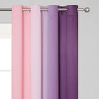 Estelar Textiler Pink and Purple Ombre Blackout Curtains 90 Inches Long 2 - Image 4