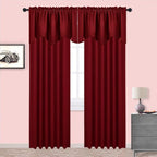 NICETOWN 2 Panels Valance for Window Farmhouse Style Window Treatment Thermal - Image 5