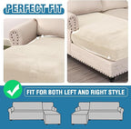 H.VERSAILTEX Velvet Stretch Individual Chaise Cover Sectional Couch Covers - Image 5