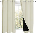 NICETOWN Warm Curtains for Winter, Bedroom Full Blackout Curtain Panels by NICETOWN