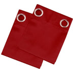 LEMOMO Blackout Curtains 66 x 72 Inch Long Bright Red Curtains Set of 2 Panels - Image 9