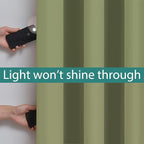 Yakamok 100% Blackout Window Curtain Panels, Heat and Full Light Blocking Drapes - Image 3