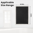 Adhesive Blackout Curtains- Self Stick Shades Window Blinds Curtains No Rod - Image 7