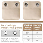 MIULEE Blackout Curtains for Bedroom Living Room Thermal Insulated Room - Image 6
