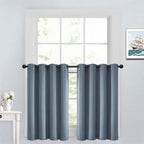 Yakamok Soild Small Window Curtains, Grommet Thermal Insulated Privacy Curtains by Yakamok