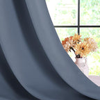 NICETOWN Stone Blue Thermal Insulated Curtains Blackout Draperies, 34 by 40 - Image 6