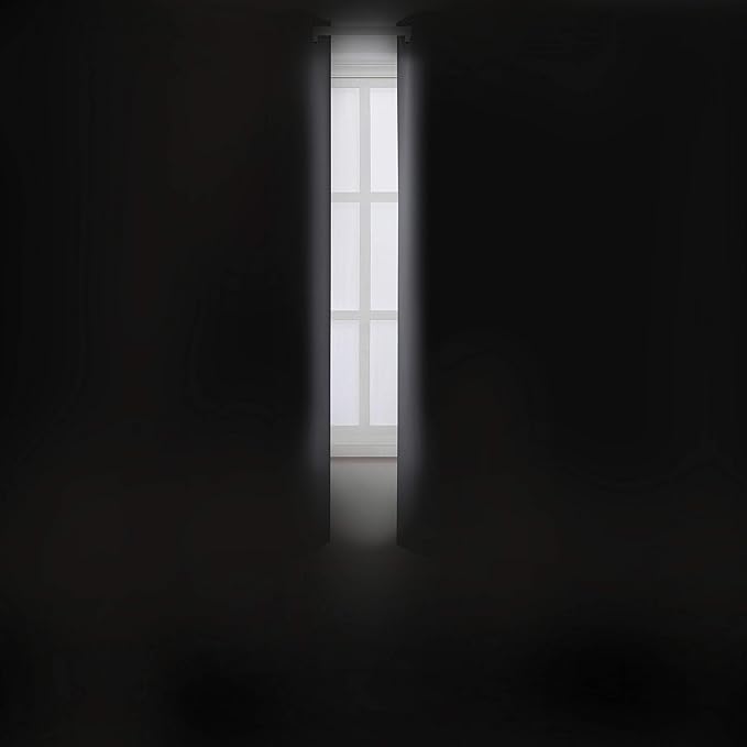 LEMOMO Grey Thermal Blackout Curtains/38 x 54 Inch/Set of 2 Panels Room - Image 3