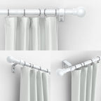 Thestoa Curtain Rods for Windows 48 to 84-92 Inch, Stainless Steel Rods for - Image 2