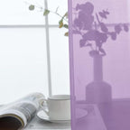 SpaceDresser Lavender Sheer Curtains 4 Panels Rod Pocket Semi-Sheer Curtain 72 - Image 5