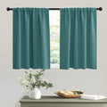 RYB HOME Short Teal Blackout Curtains by RYBHOME