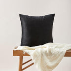 GIGIZAZA Black Velvet Pillow Covers 18x18, Decorative Square Throw Pillows - Image 8