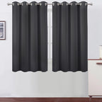 LEMOMO Dark Grey Thermal Blackout Curtains/52 x 54 Inch/Set of 2 Panels Room by Lemomo