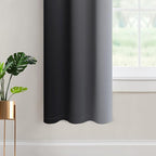 Yakamok Light Blocking Ombre Curtains, Room Darkening Grommet Window Drapes - Image 4