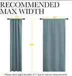 NICETOWN Greyish Blue Blackout Curtains Panels - Image 7