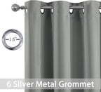 Yakamok Dove Grey Room Darking 36 Inch Length 2 Panel Sets - Image 2