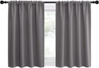 NICETOWN Short Curtains, Home Decoration Thermal Insulated Rod Pocket Blackout - Image 2