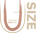 NICEEC 4 Pack Natural Cotton Rope Curtain Tiebacks Elegant Boho Style - Image 3