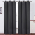 LEMOMO Dark Grey Thermal Blackout Curtains/42 x 95 Inch/Set of 2 Panels Room by Lemomo
