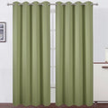 LEMOMO Blackout Curtains 66 x 84 inch/Sage Green Curtains Set of 2 by Lemomo