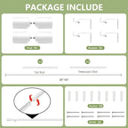 5/8” Diameter Curtain Rods 30-45 Inch, - Image 3