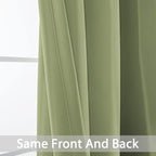Yakamok Light Blocking Blackout Curtains Thermal Insulated Room Darkening Drapes - Image 5