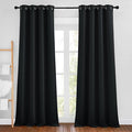 NICETOWN Black Out Curtains 102 inches Long, Grommet Thermal Insulated Solid by NICETOWN