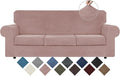 WEERRW 4 Pieces Velvet High Stretch Couch Covers by WEERRW