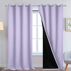 Yakamok 100% Blackout Curtains Energy Saving Thermal Insulated 2 Thick Layers by Yakamok