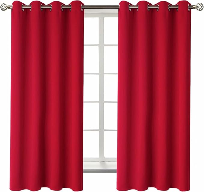 BGment Room Darkening Curtains 63 Inches Long by BGment