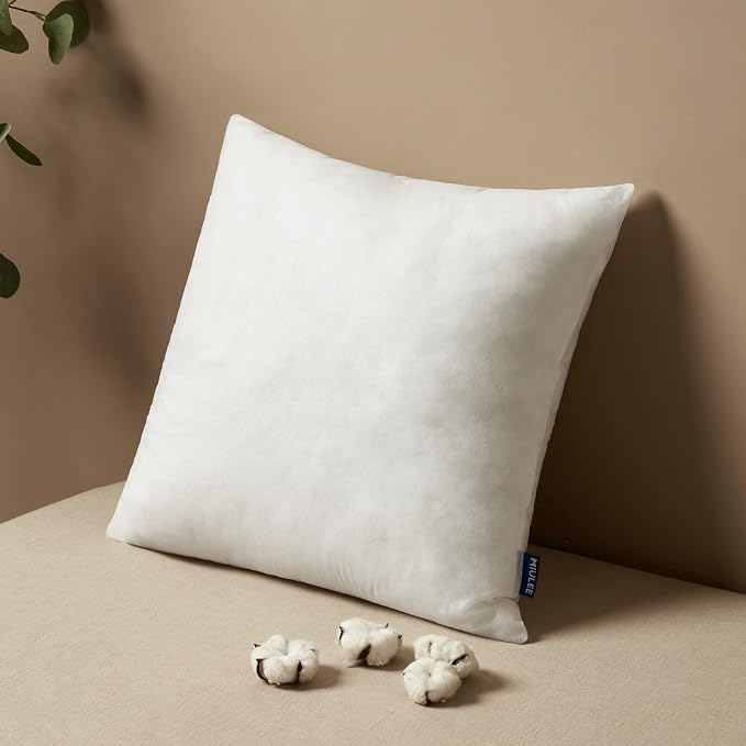 MIULEE Pillow Insert 26x26 Inch, Decorative Square Throw Pillow Inserts by MIULEE