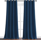 NICETOWN Moroccan Blue Blackout Curtains 120" Long - Image 2