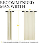 NICETOWN Kitchen Curtains for Decoration, Thermal Insulated Grommet Room - Image 7