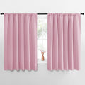NICETOWN Blackout Curtains for Bedroom, Rouge Pink, 1 Pair, 62 by 63-inch by NICETOWN