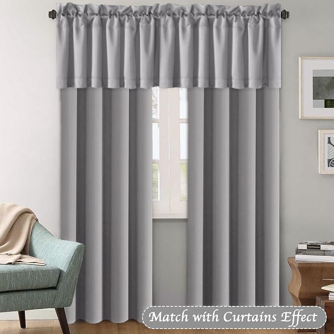 H.VERSAILTEX Blackout Grey Valances - Image 3
