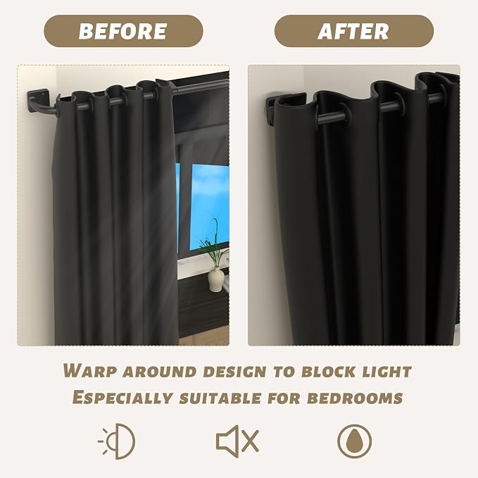 UIOSANRT Warp Around Curtain Rods - Image 4