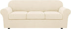 H.VERSAILTEX 4 Piece Stretch Sofa Covers by HVERSAILTEX