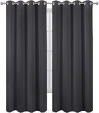 LEMOMO Blackout Curtains 52 x 108 inch/Dark Grey Curtains Set of 2 - Image 2