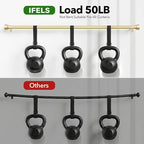 IFELS 2 Pack Heavy Duty Curtain Rods - Image 4