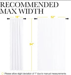 NICETOWN White Bedroom Curtain Panels - Image 7