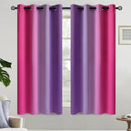 Yakamok Ombre Purple and Pink Curtains - Image 2