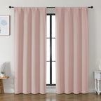 Simplebrand Ava Blush Blackout Curtains by Simplebrand
