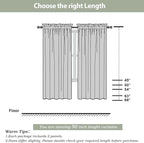 OWENIE Sheer Curtains, Cream Sheer Curtains 50 Inch Length 2 Panels Set - Image 2