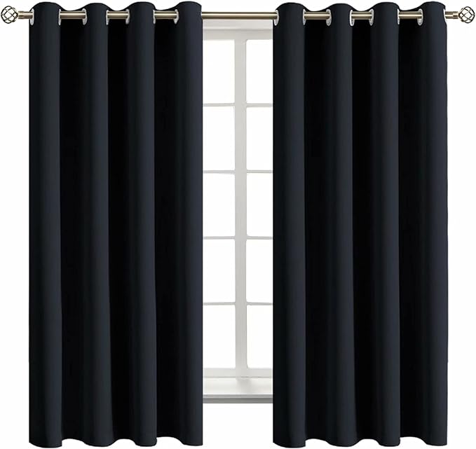BGment Black Blackout Curtains for Bedroom by BGment
