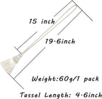 Fenghuangwu 2 Pack Curtain Tie Backs Rope Tassels - Image 2